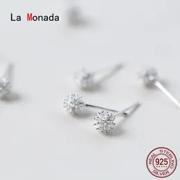 Stud Earrings La Monada For Women Silver 925 Minimalist Round Dandelion Fine Jewellery