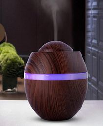 Air Humidifier 500ML New Ultrasonic Aroma Diffuser with Wood Grain 7 Color Changing LED Night Light Mist Make5419777