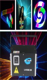 DMX512 2500mw full color Programable logo projector lighting show RGB Stage ILDA Animation Laser Lights5352293