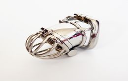 2017 China New Double Lock 65mm Device Cock Penis Cage SM Fetish Sex Product for Men6601036