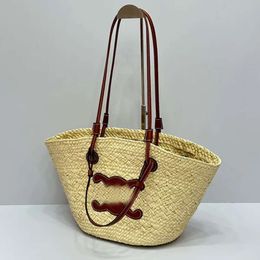 Womens Tote Bag Handbags Totes Luxury Handbag Designer Bags Woven Beach Rattan Purse Loewew Shoulder Shopping Wallet Wicker Panier Palm Crossbody Backpacks HOYQ