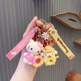 Kuromi Yugui Dog Keychain Cute Toy Cartoon Car Hanging Accessories Couple School Bag Hanging Accessories Keychain