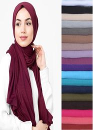 Premium Stretchy Jersey Maxi Hijab Scarf Long Shawl Muslim Head Wrap Plain Colors 80cm x 180cm18389013