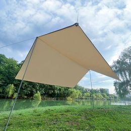 Tents And Shelters Sun Shelter Cloth Shade Canopy Camping Tent Picnic Khaki 300300cm