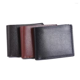 Wallets Men's Wallet Genuine Leather Men Premium Product Real Cowhide For Man Short Black Walet Portefeuille Homme