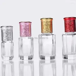 Storage Bottles 3ml 6ml 10ml 12ML Octagonal Glass Bottle With Lid Aroma Roll On Perfume Roller Essential Oil Packaging F922