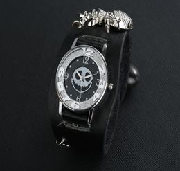 Wristwatches Men Women Quartz Wristwatch Punk Bracelet Skull Style Leather Spider Watch Christmas Gift Relojes Hombre Mujer Reloje8613007