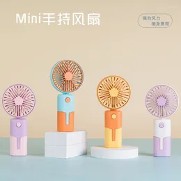 Party Decoration Mini Small Fan With Silent Wind And Large Portable USB Charging Style Handheld Electric