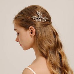 Hair Clips Bride Comb Wedding Accessories Trendy Crystal Hairpins Alloy Sticks Forks Girls Banquet Crowns Jewellery