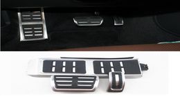 Stainless steel Accelerator Brake Pedal Cover Trim for Porsche Macan 201417 Car Interior Rest Pedal Decoration Decals4375191