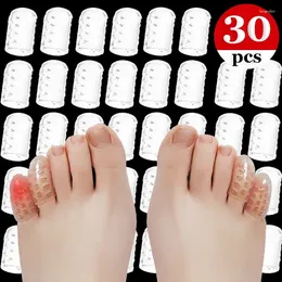 Women Socks Pain Relief Toe Tube Protector Transparent Toenails Protective Cover Separator Silicone Wear-resistant Tootsies Protect Sheath