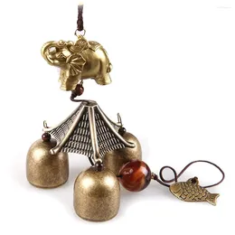 Decorative Figurines MagiDeal Traditional Chinese Metal Wind Chimes Buddha Coin Lucky Bell Feng Shui Hanging Decoration Ornament