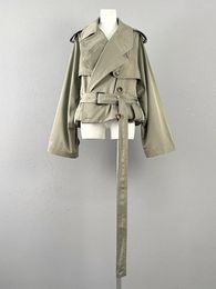 Women's Jackets The Spring And Summer 2024 Fold Trench Coat 0811