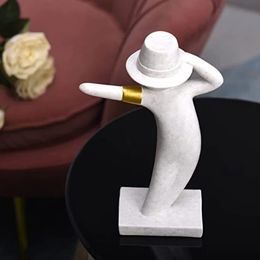 Modern Rock Street Dance Souvenirs Home Decoration Human Sculpture Living Room Resin Crafts Ornaments Gifts Figurine 240429