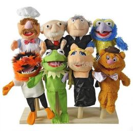 The Muppets Puppet Kermit Frog Fozzie Bear Swedish Chef Miss Piggy Gonzo Plush Stuffed 28cm Hand Puppets Baby Kids Children Toys8408911