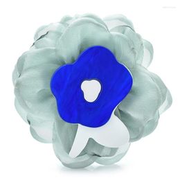 Brooches Wuli&baby Etamine Acrylic Flower For Women Lady Design Beautiful Plants Party Office Brooch Pins Gifts