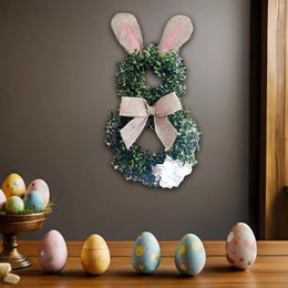 Decorative Flowers Easter Wreath Creative Door Wreaths With Bow Knot