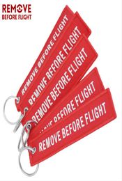 Funny Creative Fabric Key Ring Remove Before Flight Keychain Pilot Bag Crew Tag Luggage Keyring4009006