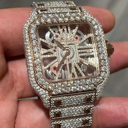 Designer Watch Good Iced Out Moissanite Watch Colourless Diamond Watch For Men Best Quality Wholesale Price
