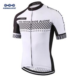 KEMALOCE Cycling Jersey Road Men Quick Dry Bicycle China Summer AntiUv MTB Racing White Fit Blank XS5XL Bike T Shirt 240422