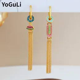 Dangle Earrings Fashion Jewellery Vintage Temperament Asymmetrical Tassel For Women Female Gifts Delicate Design Ear Accessories