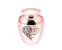 45x70mm Love Angel Wing Cremation Urn For Ashes Keepsake Small Memorial Funeral Urn For PetsHumans3836683