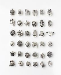 100 kinds charm 120pcs lot Authentic 925 Sterling Silver S charms beads Fits European Ale Charm Bracelets 3462751