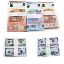 3 Pack Party Supplies 2022 Fake Money Banknote 5 10 20 50 100 Dollar Euros Realistic Toy Bar Props Copy Currency Movie Money Faux-billetsI1LXRFEX