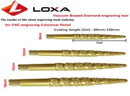 LOXA vacuum brazed diamond engraving tools cnc Engraving Bit for CNC Machinecarving 3D Columnar Relief tool stone tools7651306