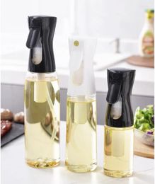 Storage Bottles 200ml Plastic Oil Spray Bottle Kitchen Baking Olive Dispenser Camping BBQ Salad Vinegar Soy Sauce Sprayer Containers