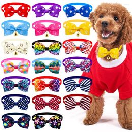 Dog Apparel 50PCS Small Cat Bowties Puppy Regular Bow Tie Neckties For Dogs Grooming Pet Accessories