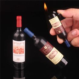 Creative Open Flame Lighter For Red Wine Bottle Portable Iatable Fashion Butane Without Without Gas Mens Gift Without Without Without Gas