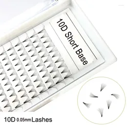 False Eyelashes Hand Woven 10D Short Base Lashes Premade Fans Stem Maquillaje Extension Makeup