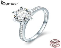 3CT 925 Sterling Silver Engagement Ring Round Cut Cubic Zirconia Love Forever Band for Women 2201215841224