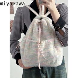 Backpacks Miyagawa Mini Candy Plush Backpack Suitable for Fall/Winter 2023 Class StudentsL2405