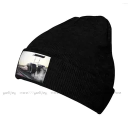 Berets Unisex Winter Hat Dragster Racing Down The Track Burnout Competition Speed Sports Technology Warm Beanie Cap Casual Knitted