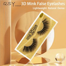 False Eyelashes 3D Mink Hair Eyelash 1 Pair Whole Slender Fluffy Thick Curly Natural Cross Lash Extension Reusable Fake