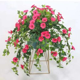 Decorative Flowers All-season Artificial Flower Decor Elegant Morning Glory Centrepiece For Home Office Or Wedding