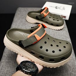 Casual Shoes Mens Sandals Outdoor Beach Slippers 2024 Summer Fashion Garden Casul EVA Soft Flat Comfortable Male