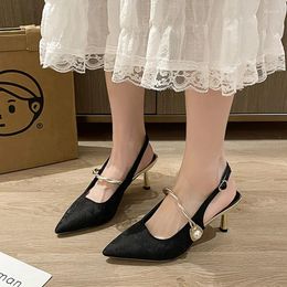 Sandals Bead Luxury Women High Heels Shoes Print Random Dress Party Designer 2024 Summer Pumps Casual Mujer Zapatos Slides