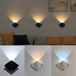 Wall Lamp Creative LED Night Light Motion Sensor USB Tricolour Room Decoration For Corridor Staircase
