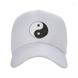 Ball Caps Custom Yin Yang Symbol Baseball Cap Men Women Adjustable Peace Serenity Harmony Dad Hat Streetwear Snapback