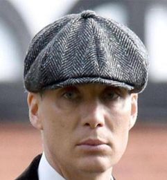 Wool Newsboy Caps Men Herringbone Flat Caps Gatsby Cap Woolen Golf Driving Hats Vintage Inspired Hat Winter Peaky Blinders15129716