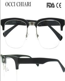 Whole Retro Men Metal Black Thick Half Rim Eye Glasses Frames Optical Eyeglasses Myopia Spectacles WCOLMO4469961