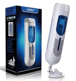 Leten Automatic Male Masturbator 10 Kinds Modes Hands High Speed Piston Telescopic Artificial Vagina Cunt Sex Toys For Men Y19669009