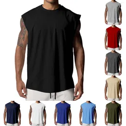 Men's Tank Tops Fashion Spring And Summer Casual Sleeveless O Neck Printed Shirt Long Sleeve Men Mens Shirts Large Workout For