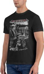 Men's T-Shirts Chalino Music Sanchez Mens Staff Shirt Collar Vintage Short sleeved Top BlackL2405066