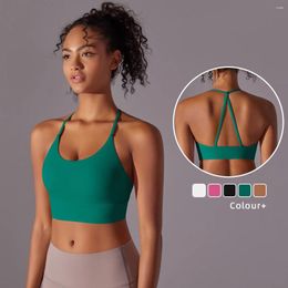 Women's Shapers Light And Thin Senseless Hanging Neck Yoga Bra Triangle Sports Vest Tight Dress Top Outdoor Wear