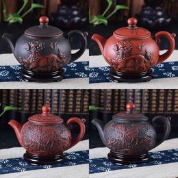 Teaware Sets 360ml Chinese Unicorn Teapot Teaware Puer Tea Pot Oriental Moroccan Teapot Clay Japanese Tea Pot and Cup Set Samovar Gaiwan Pots