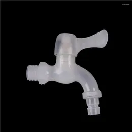 Bathroom Sink Faucets 1pcs Plastic Faucet Tap Thread White Small Bibcock Easy Instal Washing Machine Wholesale Water